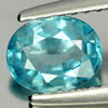 0.92 Ct. Oval Natural Blue Zircon Cambodia Gem