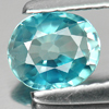 0.80 Ct. Intense Oval Natural Blue Zircon Cambodia Gem