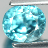 2.33 Ct. Shinning Oval Natural Blue Zircon Gem