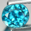1.22 Ct. Good Color Natural Gem Blue Zircon Oval Shape