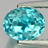 Blue Zircon 1.91 Ct. Oval Shape 6.5 x 5.1 Mm. Natural Gmestone From Cambodia