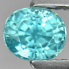 Blue Zircon 1.38 Ct. Clean Oval Shape 5.9 x 4.9 x 4.6 Mm. Natural Gem Cambodia