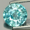 1.90 Ct. 7.3 Mm. Natural Blue Color Zircon Cambodia Gem