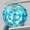 2.07 Ct. 6.8 Mm. Round Natural Blue Zircon Cambodia Gem