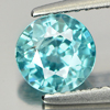 1.62 Ct. 6.5 Mm. Natural Blue Color Zircon Cambodia Gem