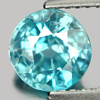 1.92 Ct. 6.8 Mm. Natural Blue Color Zircon Cambodia Gem