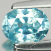 1.07 Ct. Oval Shape Natural Blue Zircon Cambodia Gem