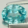 1.59 Ct. Oval Shape Natural Blue Zircon Cambodia Gem