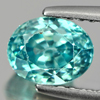 1.53 Ct. Oval Shape Natural Blue Zircon Cambodia Gem