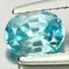 0.85 Ct. Oval Shape Natural Blue Zircon Cambodia Gem