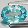 1.40 Ct. Oval Shape Natural Blue Zircon Cambodia Gem