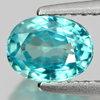 1.38 Ct. Oval Shape Natural Blue Zircon Cambodia Gem