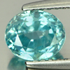 1.55 Ct. Oval Shape Natural Blue Zircon Cambodia Gem