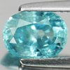 1.89 Ct. Oval Shape Natural Blue Zircon Cambodia Gem