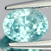 1.38 Ct. Oval Shape Natural Blue Zircon Gem