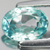 1.60 Ct. Oval Shape Natural Blue Zircon Cambodia Gem