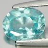 1.66 Ct. Oval Shape Natural Blue Zircon Gemstone