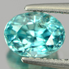 1.92 Ct. Good Color Oval Shape Natural Blue Zircon Gem