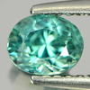 1.15 Ct. Oval Shape Natural Blue Zircon Cambodia Gem