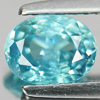1.49 Ct. Oval Shape Natural Blue Zircon Cambodia Gem