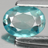 Blue Zircon 0.88 Ct. VVS Oval Shape 6.9 x 5.1 Mm. Natural Gemstone Cambodia