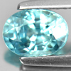 1.48 Ct. Oval Shape Natural Blue Zircon Gem