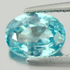 1.94 Ct. Oval Shape Natural Blue Zircon Cambodia Gem