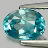 1.79 Ct. Oval Shape Natural Blue Zircon Cambodia Gem