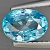 Natural Blue Zircon Gemstones 2.15 Ct. Oval Shape 8.3 x 6 Mm.