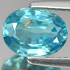 2.00 Ct. Oval Shape Natural Blue Color Zircon Cambodia