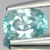 1.51 Ct. Oval Shape Natural Blue Zircon Cambodia Gem