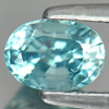 1.26 Ct. Oval Shape Natural Blue Color Zircon Gem