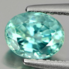 1.28 Ct. Oval Shape Natural Blue Color Zircon Cambodia