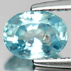 1.19 Ct. Sz 7 x 5 Mm. Oval Shape Natural Gem Blue Zircon