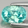 1.38 Ct. Oval Shape Natural Blue Zircon Cambodia Gem