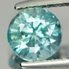 1.31 Ct. 6.2 Mm. Round Natural Blue Zircon Cambodia Gem