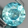 1.16 Ct. 6.1 Mm. Round Natural Blue Zircon Cambodia Gem
