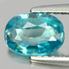 1.15 Ct. Oval Shape Natural Gem Blue Zircon Cambodia