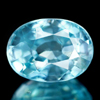 1.39 Ct. Oval Shape Natural Gem Blue Zircon Cambodia
