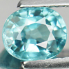 1.06 Ct. Oval Shape Natural Gem White Zircon Cambodia