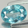 1.06 Ct VVS Oval Shape Natural Gem Blue Zircon Cambodia