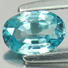 1.14 Ct. Oval Natural Blue Color Zircon Cambodia Gem