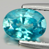 Good Cutting 1.18 Ct. Oval Natural Gem Blue Color Zircon