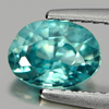 1.14 Ct. Oval Shape Natural Blue Color Zircon Cambodia