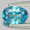 1.17 Ct. Oval Shape Natural Blue Color Zircon Cambodia