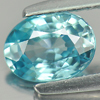 1.30 Ct. Oval Shape Natural Blue Color Zircon Cambodia