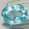 Blue Color Zircon 1.12 Ct. Oval Shape 7 x 5 x 3 Mm. Natural Gem From Cambodia