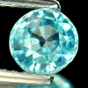 1.27 Ct. Shining Round Shape Natural Gemstone Blue Zircon From Cambodia