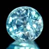 1.22 Ct. Round Shape Natural Blue Zircon Cambodia Gem