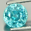 1.02 Ct. Round Shape Natural Gem Blue Zircon Cambodia